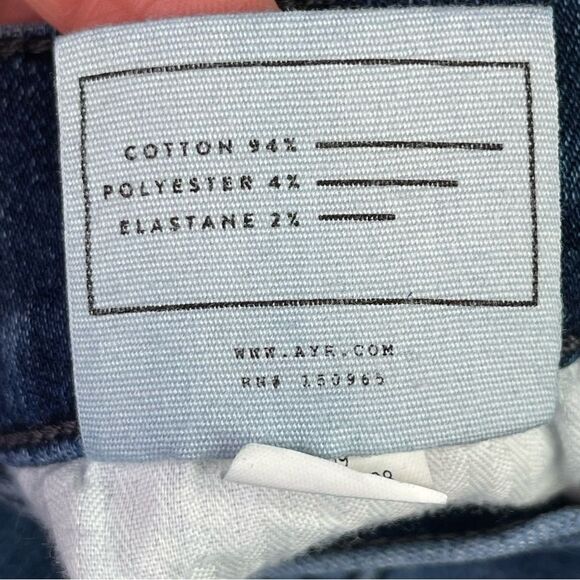 Ayr The Chiller Jeans Women’s 26* Blue Skinny Mid-Rise Dark Denim Stretch - Picture 7 of 13